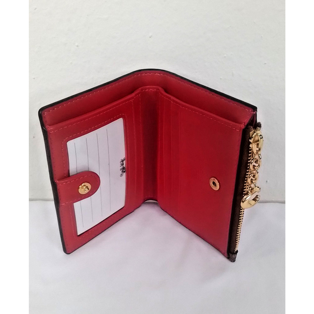 Coach Signature C Wallet W/ Hearts #J2406 - Picture 4 of 11